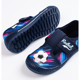 SHELOVET Zapatillas de casa con velcros para niño 3F multicolor 2