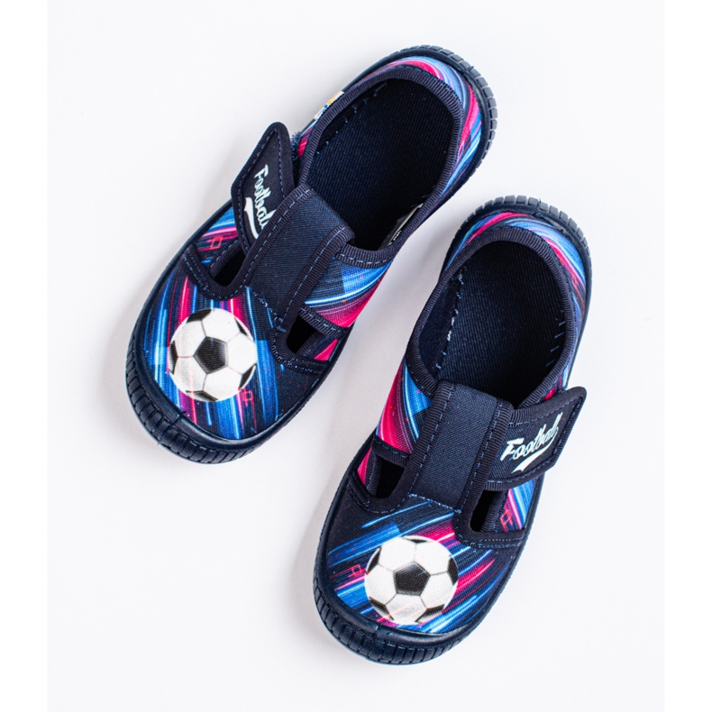 SHELOVET Zapatillas de casa con velcros para niño 3F multicolor 1