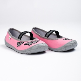 SHELOVET Bailarinas rosas para niña 3F rosado 1