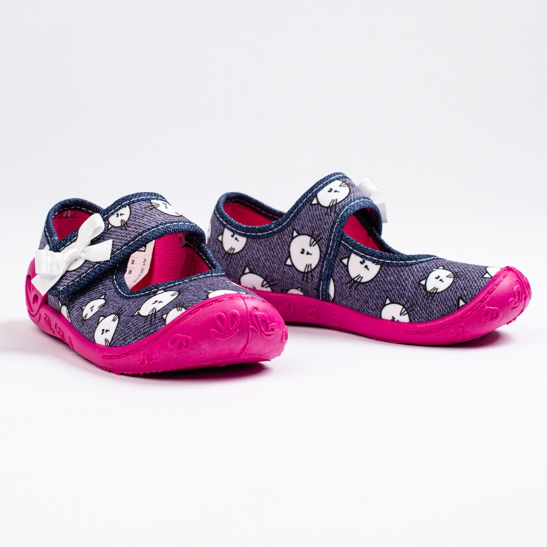 SHELOVET Pantuflas de gato 3F para niña multicolor 1