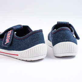 SHELOVET Zapatillas velcro niño con pelota 3F azul 3