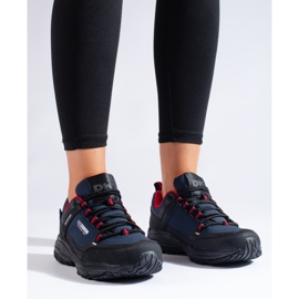 DK Zapatos de trekking al aire libre negro azul marino 1