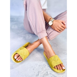 Chanclas Lottner Green de goma amarillo 3