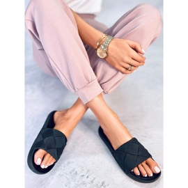 Lottner Chanclas de goma negras negro 1