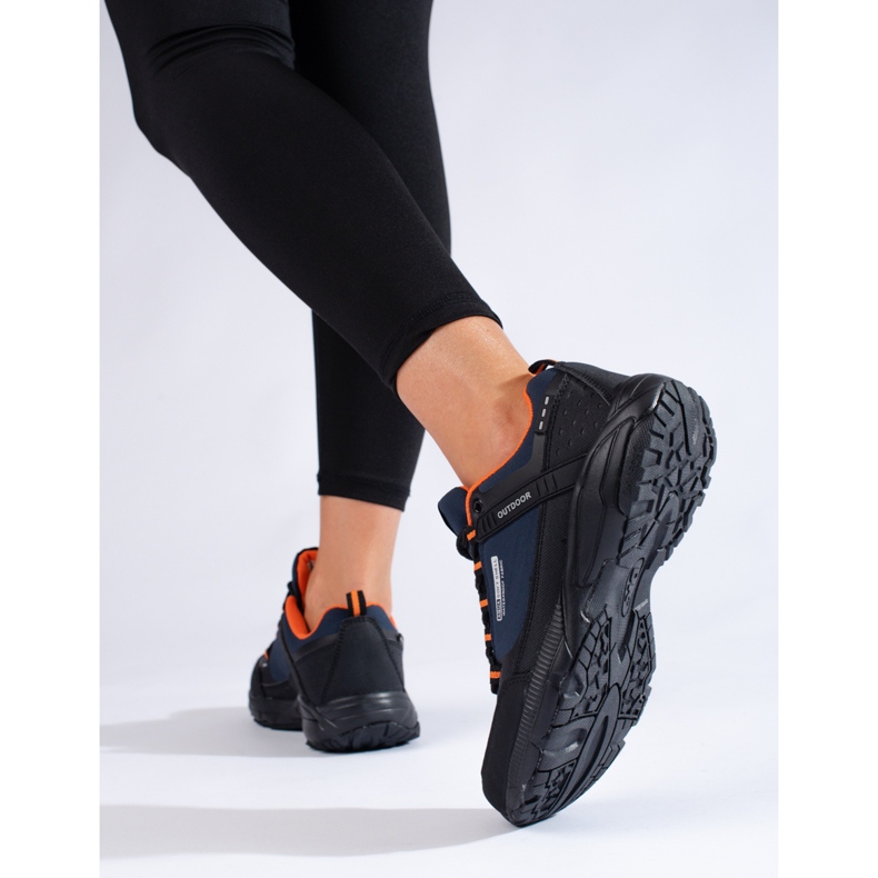 Zapatillas trekking mujer DK azul marino y negro 2