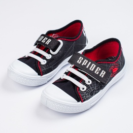 SHELOVET Deportivas para niño con velcro 3F negro 2