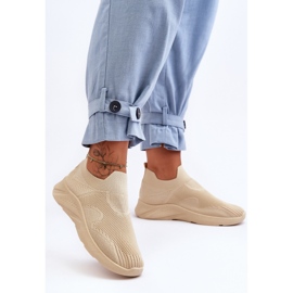 PG1 Zapatillas Deportivas Mujer Sin Cordones Beige Claris 4