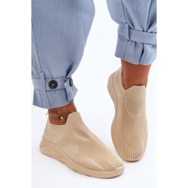 PG1 Zapatillas Deportivas Mujer Sin Cordones Beige Claris 3