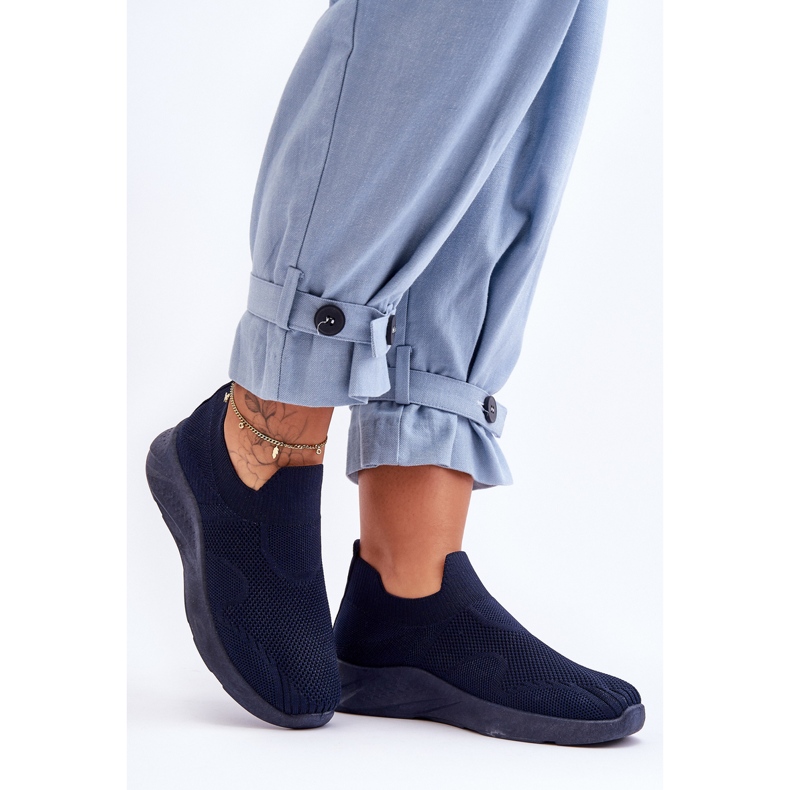 PG1 Zapatillas Deportivas Sin Cordones Para Mujer Azul Marino Claris 1