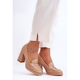 PS1 Bombas De Moda En Florencia Beige 6