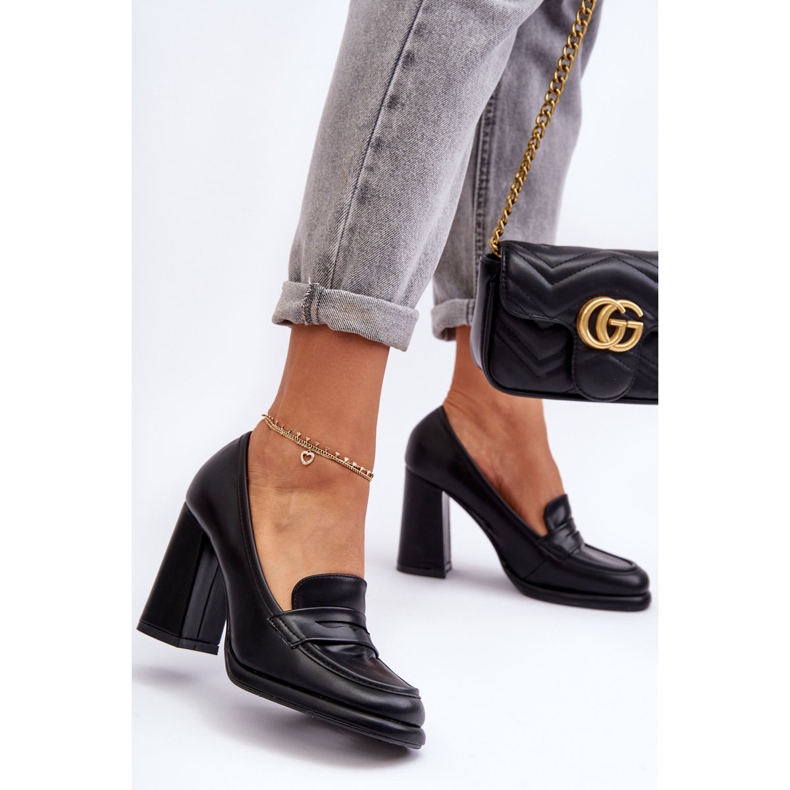 PS1 Bombas De Moda En Un Tacón Negro Florencia 1