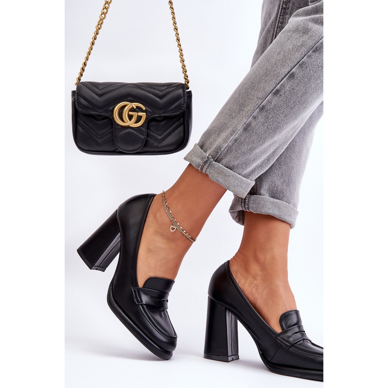 PS1 Bombas De Moda En Un Tacón Negro Florencia 2