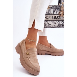 PS1 Mocasines De Ante Con Adorno Esperta Beige 1