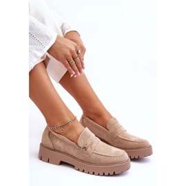 PS1 Mocasines De Ante Con Adorno Esperta Beige 6