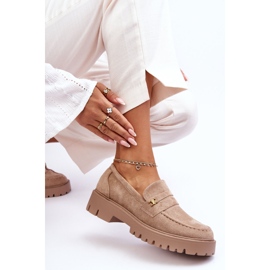 PS1 Mocasines De Ante Con Adorno Esperta Beige 4
