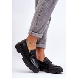 PS1 Mocasines De Piel Con Adorno Esperta Negro 8