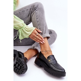 PS1 Mocasines De Piel Con Adorno Esperta Negro 6