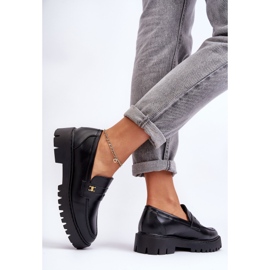 PS1 Mocasines De Piel Con Adorno Esperta Negro 5