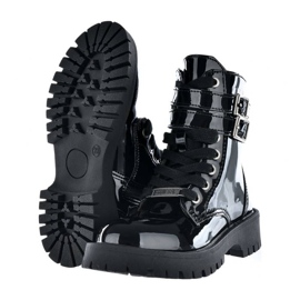 Botas lacadas negras con aislamiento negro niña Big Star KK374131 7