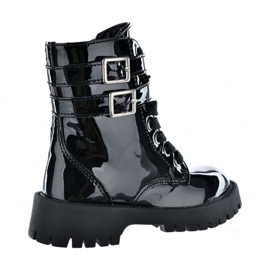 Botas lacadas negras con aislamiento negro niña Big Star KK374131 6