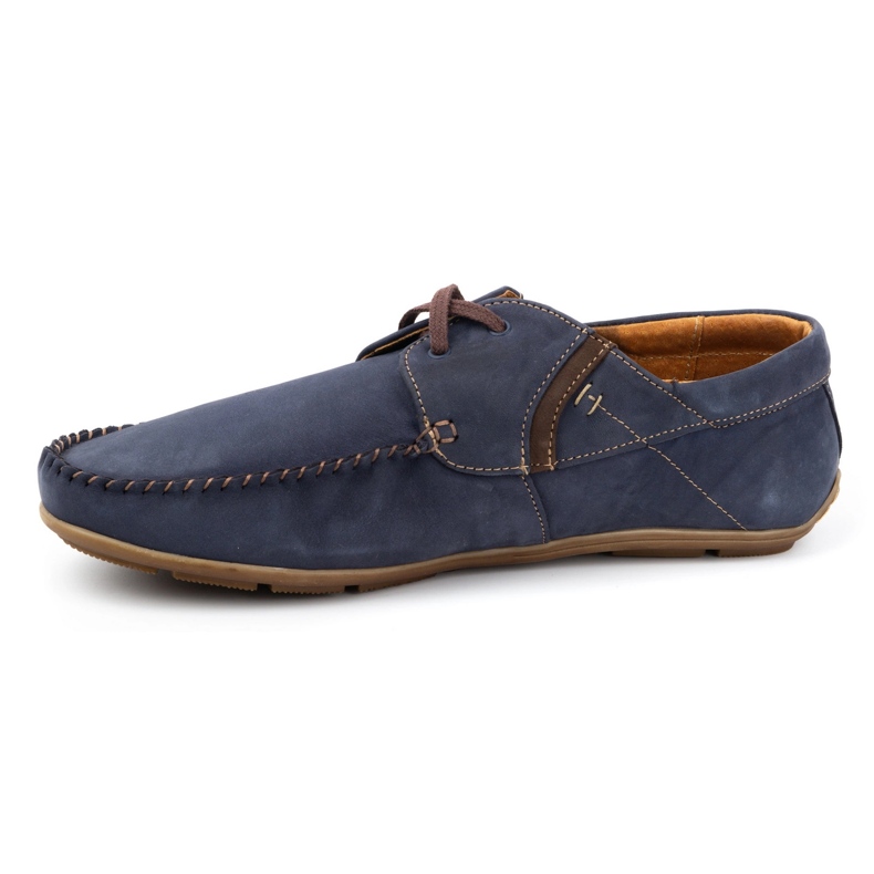 Olivier Mocasines hombre piel 297 azul marino 1