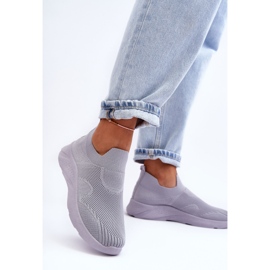 PG1 Zapatillas Deportivas Sin Cordones Mujer Gris Claris 2