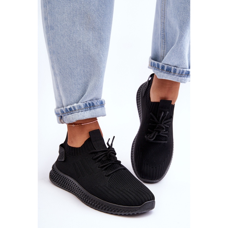 PG1 Zauna Mujer Slip-on Textile Trainers Negro 1