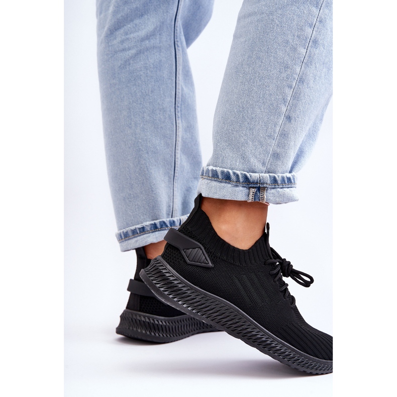 PG1 Zauna Mujer Slip-on Textile Trainers Negro 2