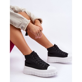 PS1 Zapatillas altas de mujer negras Avis negro 4