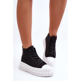 PS1 Zapatillas altas de mujer negras Avis negro 2