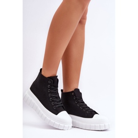 PS1 Zapatillas altas de mujer negras Avis negro 5