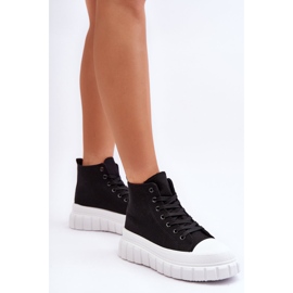 PS1 Zapatillas altas de mujer negras Avis negro 7