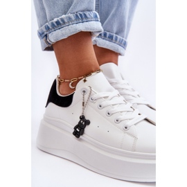 PS1 Zapatos Deportivos De Mujer En Una Plataforma Masiva Blanco Y Negro Mariell 7