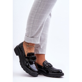 PG1 Mocasines Lacados Plataforma Negro Jarren 6