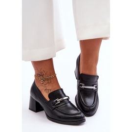Lemar Cómodos Zapatos De Salón Damira De Piel Negra negro 1