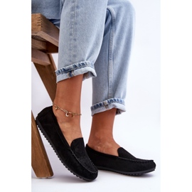 Mocasines Mujer Ante Negro Molly 1