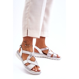 Sandalias Mujer Piel S.Barski 97619 Plata 2