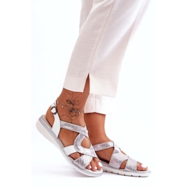 Sandalias Mujer Piel S.Barski 97619 Plata 6