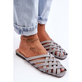 PS1 Sandalias Mujer Con Rayas Gris Doralia 2