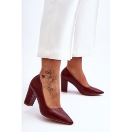 Zapatos De Tacón Clásico Odessa Burdeos rojo 3