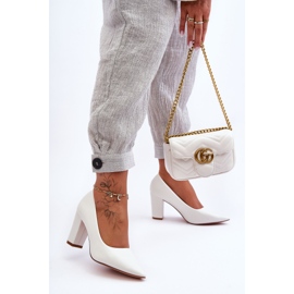 Zapatos de tacón alto blancos Odessa clásicos 1