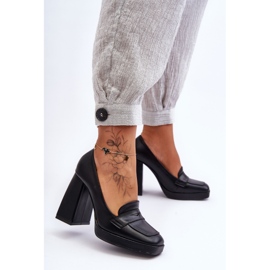 Zapatos de tacón negro Alisa 5