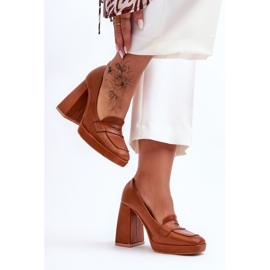Zapatos De Tacón Alto Camel Alisa marrón 1