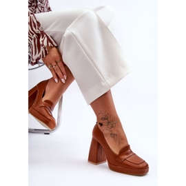 Zapatos De Tacón Alto Camel Alisa marrón 3