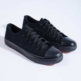 Zapatillas clásicas Shelovet de hombre de color negro 1