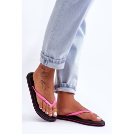 Chanclas Clásicas Mujer 4F 4FSS23FFLIF067-21S Negro-Rosa 3