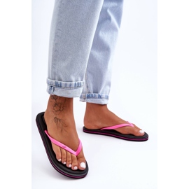 Chanclas Clásicas Mujer 4F 4FSS23FFLIF067-21S Negro-Rosa 4