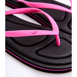 Chanclas Clásicas Mujer 4F 4FSS23FFLIF067-21S Negro-Rosa 2