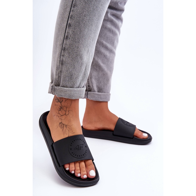 Pantuflas Sport Mujer 4F 4FSS23FFLIF069-72S Negro 2