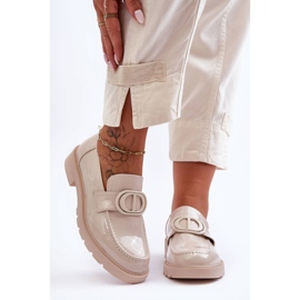 PG1 Mocasín Lacado Plataforma Beige Jarren 2